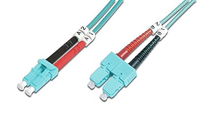 Digitus Cble Fibre Optique Duplex 50/125 OM3 SC LC Aqua 5 m