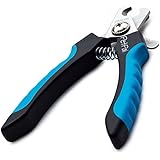 Krallenschere von PetPäl - Profi Krallenzange für Hund & Katze in Tiersalon Qualität | Krallenschneider +2 Gratis Abstracts | Krallenpflege für Kleine, Mittel & Große Hunde, Katzen, Kaninchen, Vögel, Meerschweinchen & andere Nager | Pfoten-Schere mit Sicherheitsverschluss | Nagelzange mit Sicherheits-Abstandhalter | Nagelpflege für alle Rassen | Nagelknipser