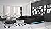 Produktbild Wohn-Landschaft XXL mit LED-Beleuchtung in schwarz 355x200 cm U-Form | Sanassi-U | Design Couch-Garnitur XXL aus Microfaser | Polster-Ecke für Wohnzimmer schwarz 355cm x 200cm