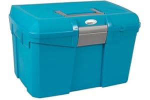 CATAGO Pferde Putzbox - türkis/blau