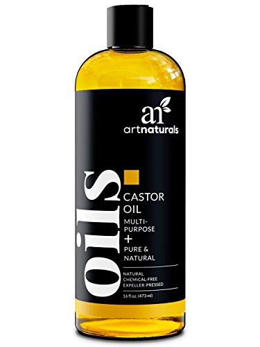 ArtNaturals Pure Organic Castor Oil - (16 Fl Oz / 473ml) - Massage Oil & Moisturizer - 100% Cold Pressed from Jamaica - for Hair, Skin, Eyelashes - Treatment for Dry and Cracked Skin