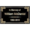 Awards4U Engraved Metal Plate 5x3 Size - Personalized Plaque for Custom Recognition or Memorial - Customized Engraving Included - Personalize Now!