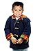 CozyBear DUF01 Navy and Tartan Duffle Coat - Size 1-2yrs