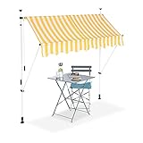 klemmmarkise angerer Sonnenschutz: Den Sommer im Garten, auf dem Balkon oder der Terrasse genießen - Breite von ca. 200 cm
