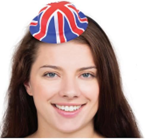 WPN Harry & Meghan Markle Royal Wedding, Union Jack Party Celebration Accessories, Masks, Hats, Flags, Bow Ties, Bunting (MINI BOWLER HAT)