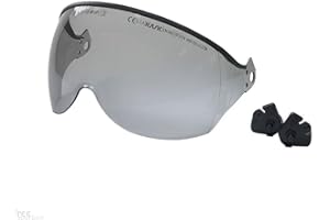 KASK Visor V2 - Visera protectora para casco de plasma industrial, acabado de espejo plateado