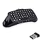 Produktbild MoKo PS4 Wireless Keyboard, Digital Mini Dratlose Tastatur, Qwerty Layout, US English layout, 2.4G Receiver Chatpad Mitteilung Game Keypad für PlayStation PS4 / PS4 Slim / PS4 Pro Controller, Schwarz