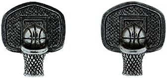 Silver Basketball Hoop Cuff Links By Classic Cufflinks