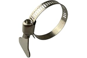 Boltza W4 - Morsetti a farfalla in acciaio inox, tipo giubileo, 16-25 mm, 4 pezzi