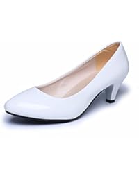 BUIMIN Zapatillas De Tacón Bajos Mujer,Trabajo, Color Diferente,Simple, Bonitas, Talla 35/36/37/38/39/40/41/42, De Moda