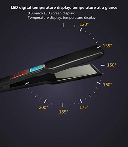 Professional Wide Plate Hair Straightener Negative Ion Constant Temperature Hair Care Tourmaline Ceramic Coated Knob Perm Does Not Hurt Hair Multi-Range Adjustment LCD Display reviews Professional Wide Plate Hair Straightener Negative Ion Constant Temperature Hair Care Tourmaline Ceramic Coated Knob Perm Does Not Hurt Hair Multi-Range Adjustment LCD Display