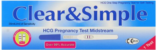 Clear and Simple Pregnancy Test Kit