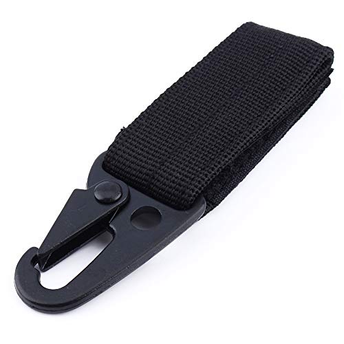 Porte-clés en nylon, porte-clés tactique en plein air avec ceinture accrochée à la boucle en boucle pour les filles, les scouts et le voyageur en plein air