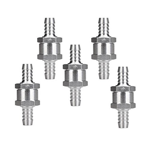 MagiDeal 2 Stück 6mm Rückschlagkraftstoffleitung Öl Benzin Diesel Pflanzenöl Druckluft Rückschlagventil - 6