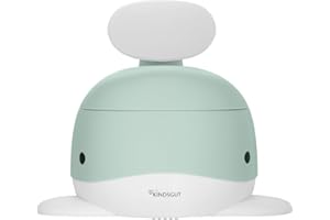 Kindsgut Pot pour bébé, Design de Baleine adapté aux Enfants et Couleurs discrètes, Toilette Enfant pour l'apprentissage de la propreté, aquamarine