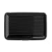 Imported Mini Waterproof Striped Aluminum Metal Case ID Credit Card Holder - Black RS.220.00