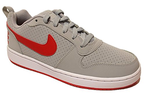 Preisvergleich Produktbild Nike Court Borough Wolf grau / wei / Uni Red Herren Basketball-Schuhe