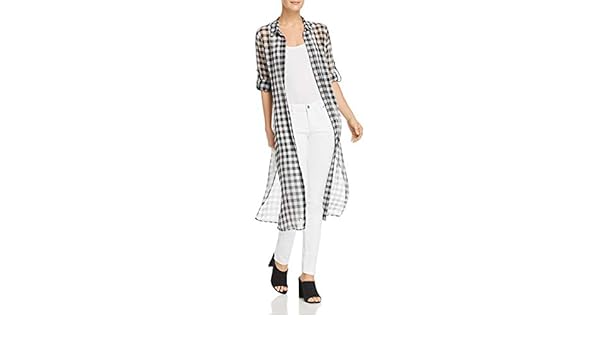 calvin klein gingham midi dress