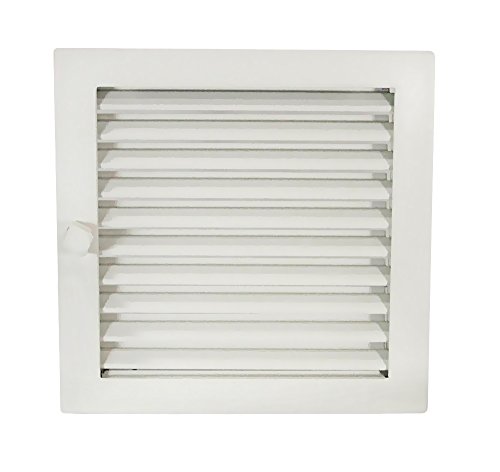 Warmluftgitter WG 2323 W Weiss 230 x 230 mm mit Einbaurahmen - 3