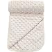Baby Nursery Popcorn Textured/Dimple Effect Pram,Moses Blanket (Cream)