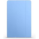 Kilifplus Xiaomi Mi Pad 5 ile Uyumlu Tablet Kılıfı Smart Cover Uyku Modlu Standlı Arkası Sert Şeffaf Kapak - Mavi