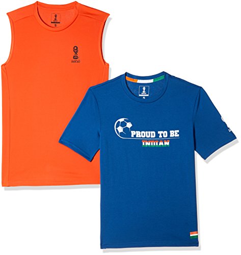 FIFA Mens Printed Slim Fit T-Shirt (Pack of 2) RS.279 (65.00% Off) - Amazon FIFA Mens Printed Slim Fit T-Shirt (Pack of 2) RS.279 (65.00% Off) - Amazon