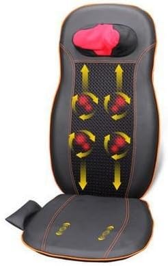 Full body massage mat, heated neck/shoulder/waist/hip/back massage cushion, car/home , black