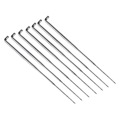 SOLEDI Häkelnadeln 7 Stück Nadel 1 hölzerner Handgriff - 4
