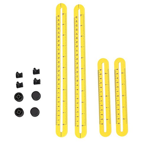 LIVEHITOP Angle-izer Vorlage Werkzeug + Magie Universal Handsäge Set, Tragbar Multifunktionell Handsägen Bügelsägen Multi-Angle Lineal Angleizer für Holz, Metall, Kunststoff, Garten, Glas, Fliesen, Stein - 4