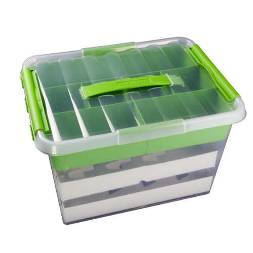 Aufbewahrungsbox MULTIBOX, 22 Liter - mit Clicverschluss und Tragegriff