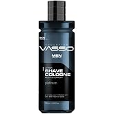 VASSO Professional Shaving Cologne | Effective All Day Long Woody Fragrant | After Shave Cologne platinum 370 ml