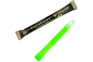 Cyalume ChemLight Military Grade Chemical Light Sticks, Green, 6 Long, 12 Hour Duration (Pack of 10) Athletics, Exercise, Workout, Sport, Fitness