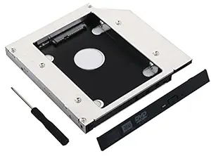 Buyyart New 12.7mm Universal SATA 2nd HDD SSD Hard Drive Caddy for CD/DVD-ROM Optical