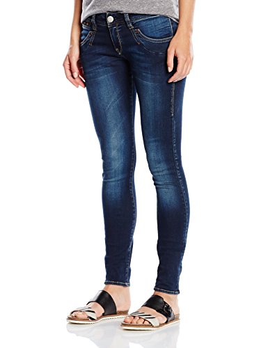 Herrlicher Damen Piper Slim Jeans, Blau (Clean 051), W27/L32 (Herstellergröße: 27/32)