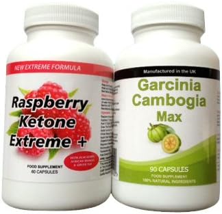 60 Raspberry Ketone &amp; 90 Garcinia Cambogia Max Slimming Weight Loss Dieting
