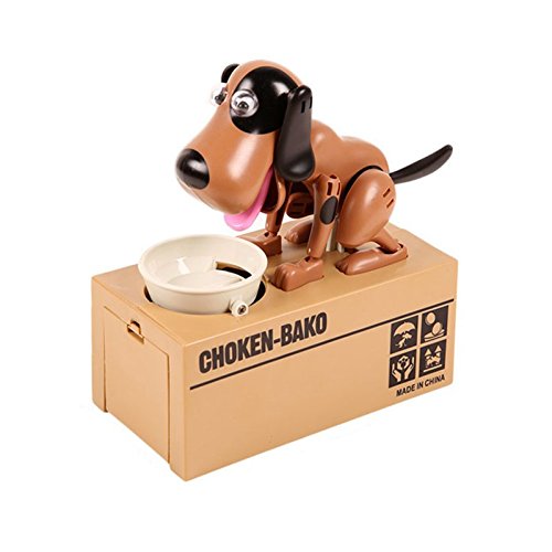Moresave Roboter Hund Stehlen Einsparung Münze Bank Coin Speicher Geschenkbox Sammlung Spardosen