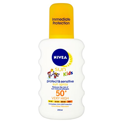 Nivea Sun Kids Protect and Sensitive Sun Spray Very High SPF 50+ - 200 ml