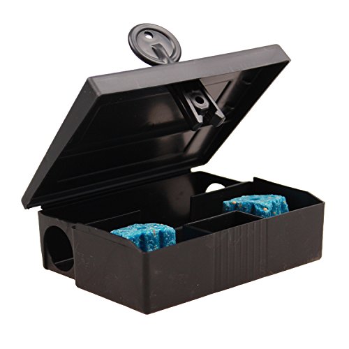 KAS – Köderbox für Mäuse – Mäuseköderbox Mäusefalle Köder Mäusegift (5, Schwarz) - 2