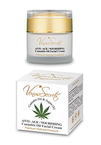 Anti Envejecimiento Crema Facial Con Aceite De Cannabis - 50 ml - con Orgánica Aceite de oliva, aceite de argán y aloe vera. regenera, hidrata, restaura y nutre de la piel.