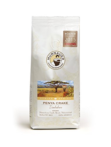 Murnauer Kaffeerösterei PENYA CRAKE - Kaffeebohnen aus Zimbabwe - Premium Kaffee - von Hand frisch & schonend geröstet - Espresso und Filterkaffee - 1000g ganze Bohne