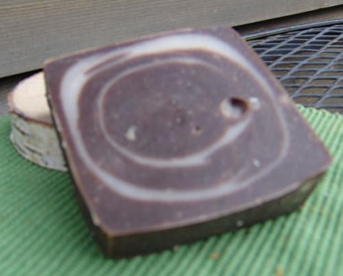 Chocolate goats milk cacao oil soap - 2bars - handmade with Bergamote oil, Berry soap