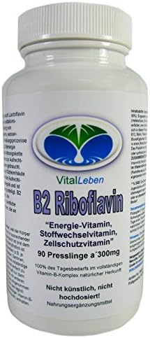B2 Riboflavin Complete Vitamin B Complex 100% of the Daily Needs, 90 Pellets A 300mg, # 25635