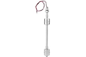AIGEND Sensore di livello dell'acqua - Interruttore a galleggiante per sensore di livello liquido in acciaio inossidabile a doppia sfera galleggiante per vasca del serbatoio(浮体200mm)