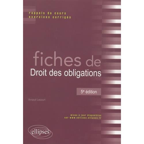 Fiches de Droit des Obligations