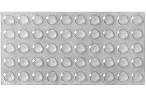 NANDEYIBI Lot de 50 tampons amortisseurs adhésifs pour porte de placard - en caoutchouc, 10 mm, Transparent