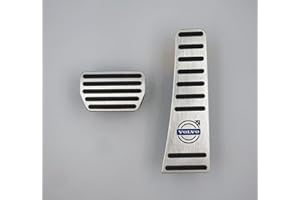 PEIXEN Auto Pedal für Volvo XC90 2015 2016 2017 2018 2019 2020-2024, Aluminium Legierung Anti-Rutsch Pedalkappen Bremse Kupplungen Gaspedal Abdeckung Ersetzt Set Interieur Schützen Zubehör,B