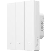 SONOFF M5-3C-80W (Matter) Smart Light Switch, Alexa Wi-Fi Wall Switch, Electric Light Switches, 3 Channel, Compatible with Al