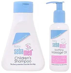 Sebamed Baby (Children) Shampoo 150ml & Baby Massage Oil, 150ml Combo