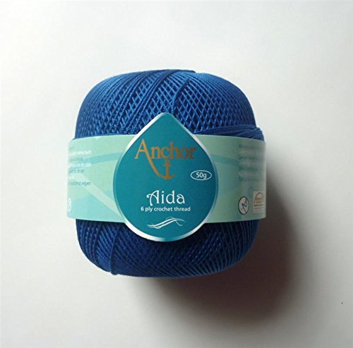 Häkelgarn Anchor Aida Stärke 10 royal 50g Fb.00143