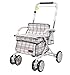 Produktbild TWGDH Folding Rollator Walking Aid Leichte Erwachsene Einkaufstrolley Höhe Verstellbar Mit Sitz Einkaufskorb Und Locakble Bremsen Lager, Nur 8 Kg